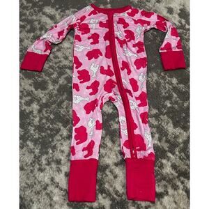 Baby Girl Animal Cookie Pattern Sleeper Unbranded 3-6 Monts (NWT)